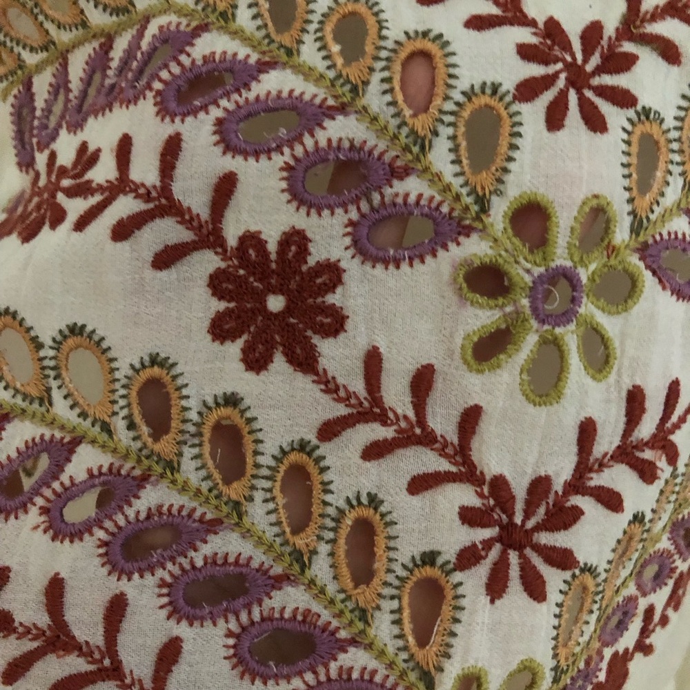NWT Anthropologie Meadow Rue Daphne Embroidered Blouse - Picture 7 of 12